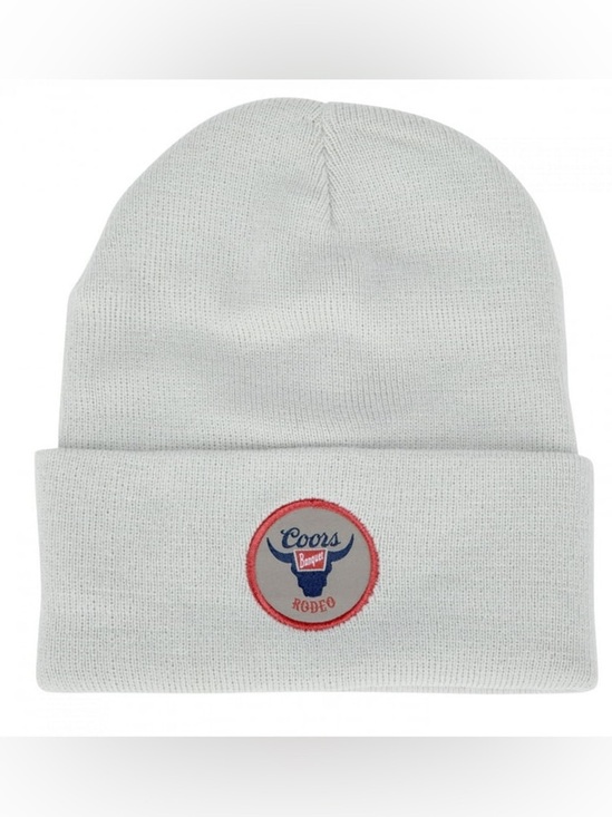 Coors Other - Coors Banquet Rodeo Logo Knit Beanie Gray Embroidered Hat Unisex OS